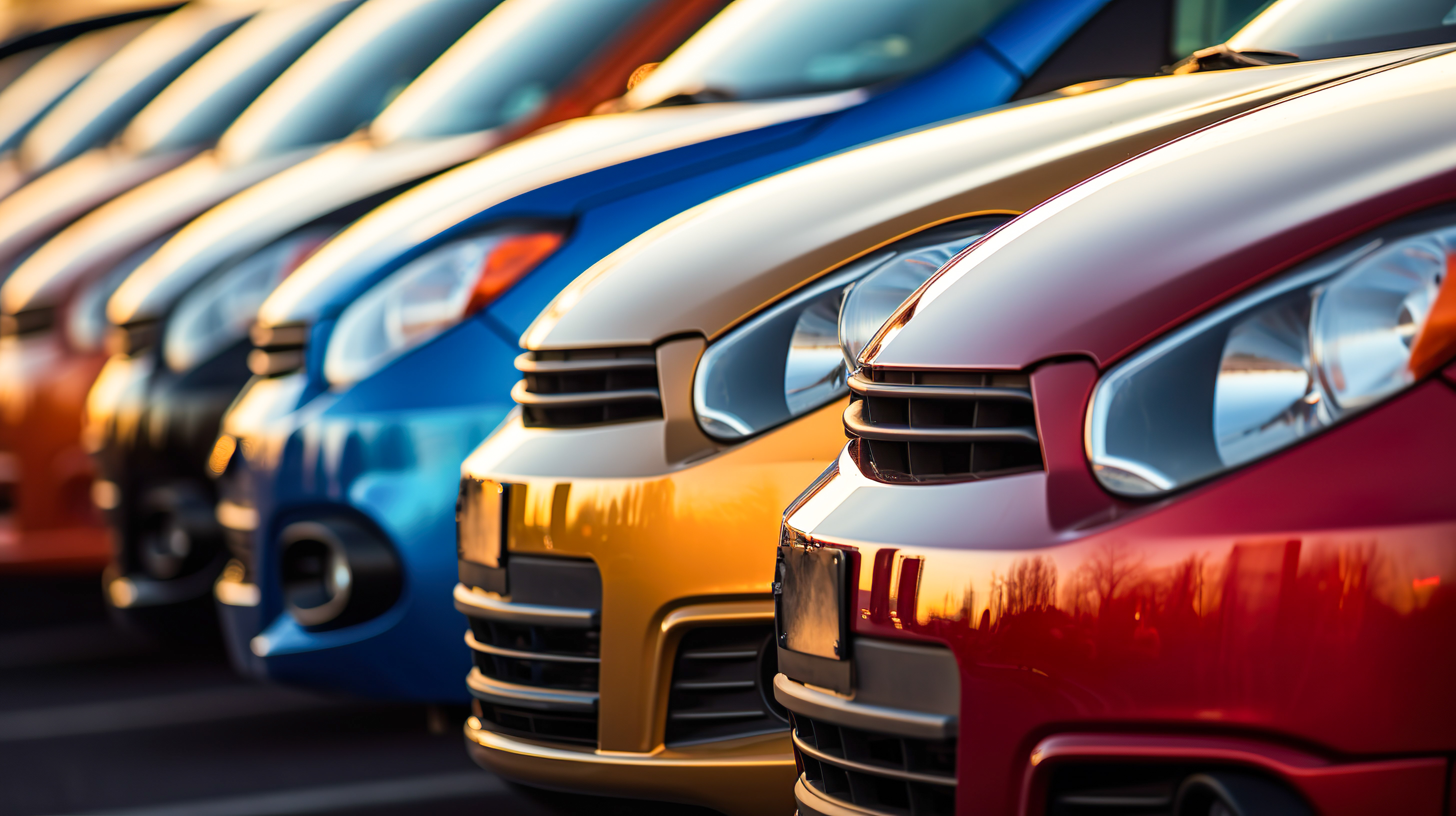 cars lined up